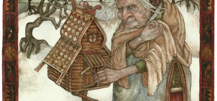 我唸繪本 Baba Yaga 芭芭雅嘎，千金A的反應是摀住耳朵